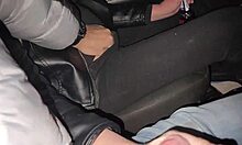 I took cute babe on fist date, she sucked my monster cock weirdly with handjob.