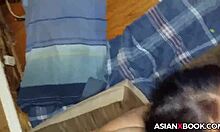 man, i’m messin up givin deep throat to this asian babe!