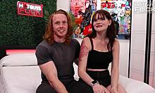 Hot redhead hunk deepthroats cock and rides in interview casting.