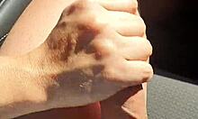 Jerking passenger off while driving