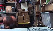 Caught the shoplifter blowing in the store.