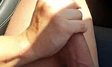 Jerking passenger off while driving