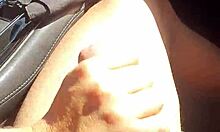 Jerking passenger off while driving