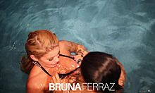 Bruna Ferraz Teases Marcia Imperator at Pool Party