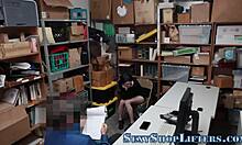 Caught the shoplifter blowing in the store.