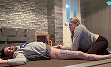 Gaming while my petite teen girlfriend sucks my cock