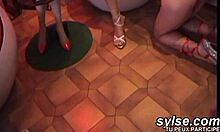 3 Amateur Lesbians Explore Sexshop Fun