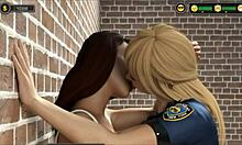 horny police girl hardcore fucks tiny teen with big tits and ass