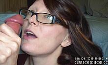 Submissive Wife Pleasing Husband's Monster Cock!