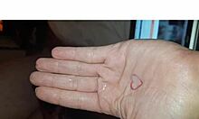 Hey, this blonde milf wife collects cum with her hands and mouth