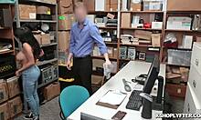 Lp Officer Slamming Aryana Amatista Doggystyle at Work! 😜