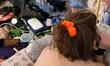 Homemade couple fucks her bound ass with jewel toy