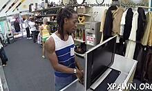 Skinny whore dives into amateur hardcore fucking, sloppy blowjob on cock leading to intense orgasm.