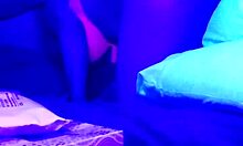 hey, watch this couple amateur sucking in blacklight