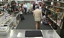 Skinny whore dives into amateur hardcore fucking, sloppy blowjob on cock leading to intense orgasm.