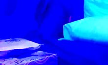 hey, watch this couple amateur sucking in blacklight