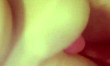 horny housewife passionately fucks her dildo in this homemade video, craving more intense pleasure.