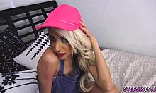 I strap on fuck my suspended step sis so hard