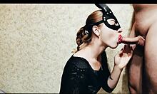 Giving blowjob to my favorite roommate