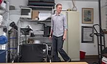 teen redhead gay guy blowing big black cock in the scene