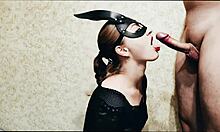 Giving blowjob to my favorite roommate