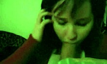 Watch this teen giving blowjob and swallowing it all.