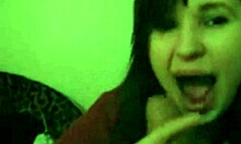 Watch this teen giving blowjob and swallowing it all.