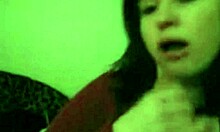 Watch this teen giving blowjob and swallowing it all.