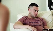 why does this classy teen 18+ beauty suck dick and get fucked in missionary and doggystyle