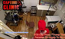 Donna Leigh's Naked Backstage Tease in Trump These Bitches Gyno Exam Setup