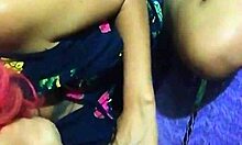 Mexican teen gives oral and plays on hammock with tits and tattoos