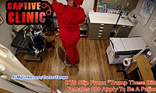 Donna Leigh's Naked Backstage Tease in Trump These Bitches Gyno Exam Setup