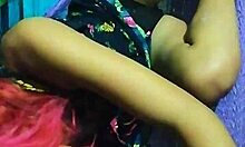 Mexican teen gives oral and plays on hammock with tits and tattoos