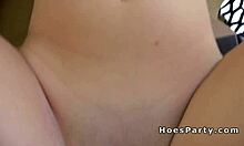 Sexy girlfriend screams, 'take that monster cock at the pool party!'