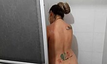 I spy on my stepsister showering, what an ass!