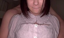 part2 cute shy girl with hidden big tits knows how to suck dick well