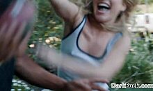 Cute teen Lilly Ford rides black boyfriend hard