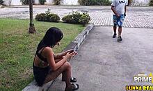 Teen cries after fight, gets monster cock consolation