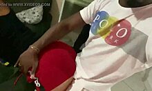 Redhead fucks three black guys!