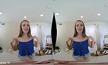 WankzVR - Painters Gape with Jillian Janson in Hardcore Brunette Action. Big Cock Slams Skinny Teen.