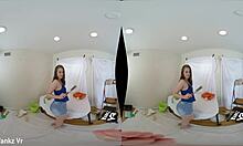 WankzVR - Painters Gape with Jillian Janson in Hardcore Brunette Action. Big Cock Slams Skinny Teen.