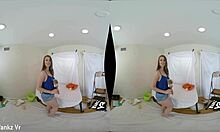 WankzVR - Painters Gape with Jillian Janson in Hardcore Brunette Action. Big Cock Slams Skinny Teen.