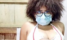 Beautiful mulata milf seduces stepdad in sexy lingerie for intense fucking