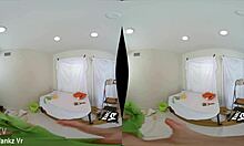 WankzVR - Painters Gape with Jillian Janson in Hardcore Brunette Action. Big Cock Slams Skinny Teen.