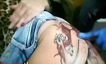 Tattoo Section Hurts More Than Giving Ass!