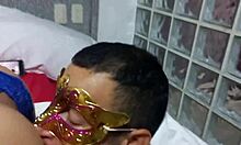 Incredible deep blowjob for my classmate's pussy