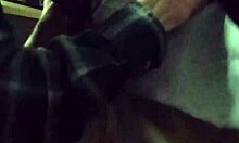 Buddy drops by my gloryhole to feed me! 😜