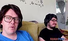 Busty Amateur Sucking Nerd, But What Happens Next?