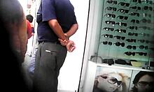 peruvian amateur shows off her ass on the street, getting all the attention