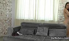 Flirtatious Sweetie Masturbates Her Virgin Pussy Close-Up Until Orgasm